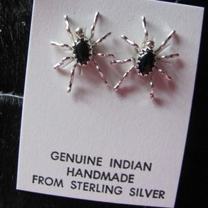 ZUNI MADE GENUINE STERLING SILVER EARRINGS